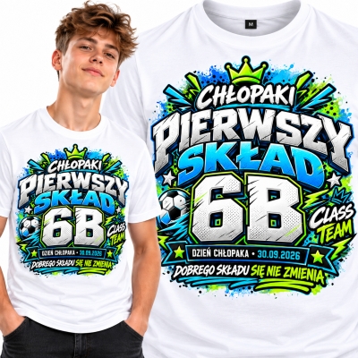 KOSZULKA DZIECIĘCA DZIEŃ CHŁOPAKA PIERWSZY SKŁAD